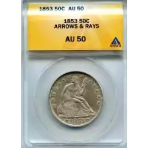 Half Dollars---Liberty Seated 1839-1891 -Silver- 0.5 Dollar (3)