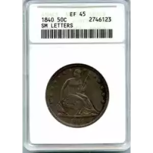 Half Dollars---Liberty Seated 1839-1891 -Silver- 0.5 Dollar (3)