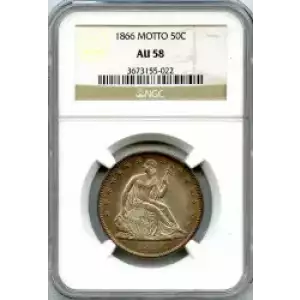 Half Dollars---Liberty Seated 1839-1891 -Silver- 0.5 Dollar (3)