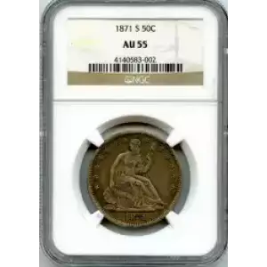 Half Dollars---Liberty Seated 1839-1891 -Silver- 0.5 Dollar (3)