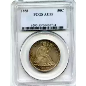 Half Dollars---Liberty Seated 1839-1891 -Silver- 0.5 Dollar (3)