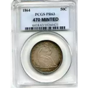 Half Dollars---Liberty Seated 1839-1891 -Silver- 0.5 Dollar (3)