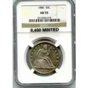 Half Dollars---Liberty Seated 1839-1891 -Silver- 0.5 Dollar (3)