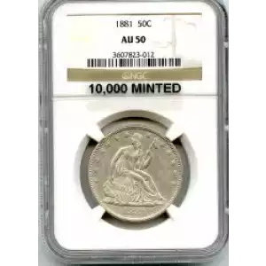 Half Dollars---Liberty Seated 1839-1891 -Silver- 0.5 Dollar (3)