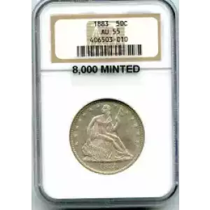 Half Dollars---Liberty Seated 1839-1891 -Silver- 0.5 Dollar (3)