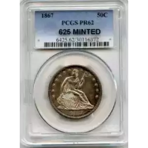 Half Dollars---Liberty Seated 1839-1891 -Silver- 0.5 Dollar (3)