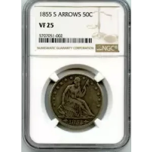 Half Dollars---Liberty Seated 1839-1891 -Silver- 0.5 Dollar (3)