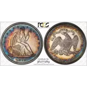 Half Dollars---Liberty Seated 1839-1891 -Silver- 0.5 Dollar (3)