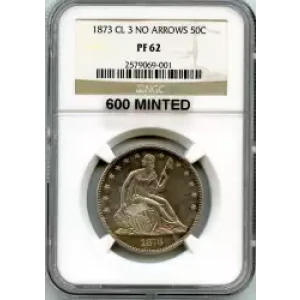 Half Dollars---Liberty Seated 1839-1891 -Silver- 0.5 Dollar (3)