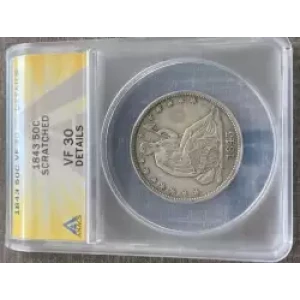 Half Dollars---Liberty Seated 1839-1891 -Silver- 0.5 Dollar (3)