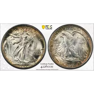 Half Dollars---Liberty Walking 1916-1947 -Silver- 0.5 Dollar (2)