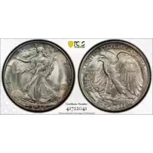 Half Dollars---Liberty Walking 1916-1947 -Silver- 0.5 Dollar (2)