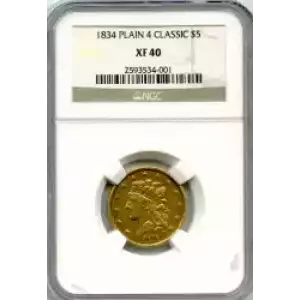 Half Eagles---Classic Head, 1834-1838 -Gold- 5 Dollar (3)