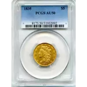 Half Eagles---Classic Head, 1834-1838 -Gold- 5 Dollar (3)