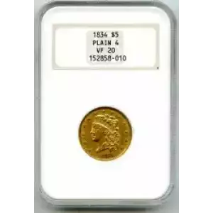 Half Eagles---Classic Head, 1834-1838 -Gold- 5 Dollar (3)