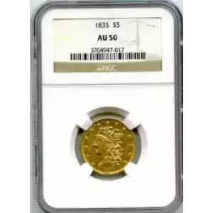 Half Eagles---Classic Head, 1834-1838 -Gold- 5 Dollar (3)