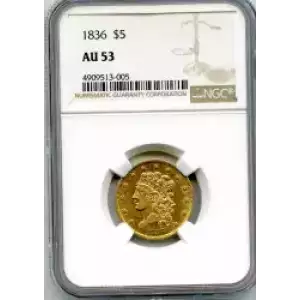 Half Eagles---Classic Head, 1834-1838 -Gold- 5 Dollar (3)