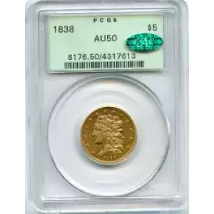 Half Eagles---Classic Head, 1834-1838 -Gold- 5 Dollar (3)