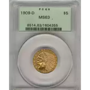 Half Eagles---Indian Head 1908-1929 -Gold- 5 Dollar (3)