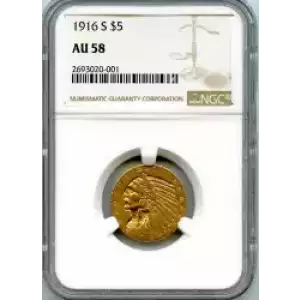 Half Eagles---Indian Head 1908-1929 -Gold- 5 Dollar (3)