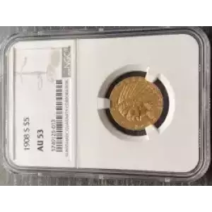 Half Eagles---Indian Head 1908-1929 -Gold- 5 Dollar (3)