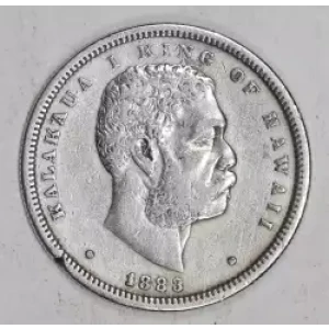 Hawaiian Issues--1883 Half Dollar -- 0.5 Dollar