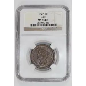 Large Cents - Braided Hair Cent (1839-1857)