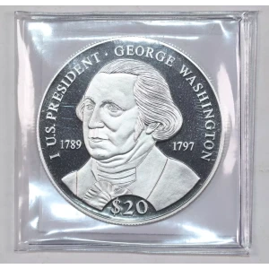 LIBERIA Silver 20 DOLLARS