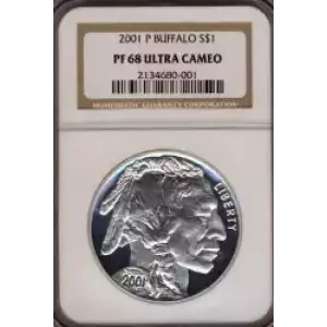 Modern Commemoratives --- American Buffalo Commemorative 2001-Silver- 1 Dollar (3)