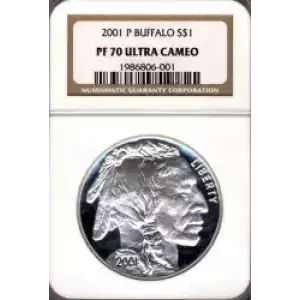 Modern Commemoratives --- American Buffalo Commemorative 2001-Silver- 1 Dollar (3)