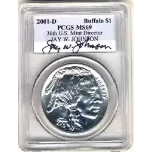 Modern Commemoratives --- American Buffalo Commemorative 2001-Silver- 1 Dollar (3)