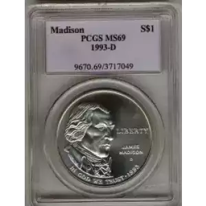 Modern Commemoratives --- Bill of Rights 1993 -Silver- 1 Dollar (3)