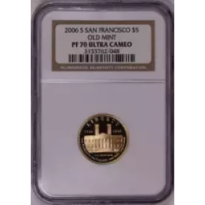 Modern Commemoratives --- San Francisco Old Mint Centennial 2006 -Gold- 5 Dollar
