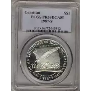 Modern Commemoratives --- U.S. Constitution Bicentennial 1987-Silver- 1 Dollar (3)