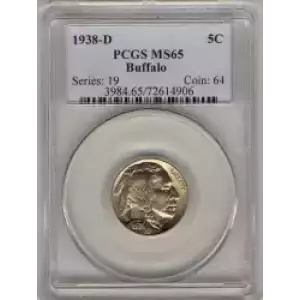 Nickel Five Cent Pieces-Indian Head or Buffalo (3)