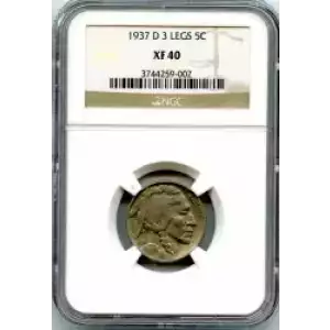 Nickel Five Cent Pieces-Indian Head or Buffalo (3)