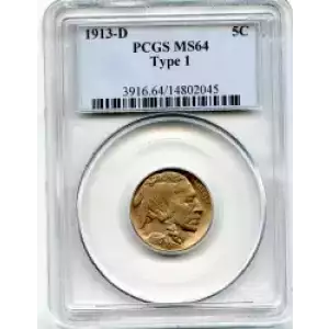 Nickel Five Cent Pieces-Indian Head or Buffalo (3)