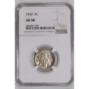 Nickel Five Cent Pieces-Indian Head or Buffalo