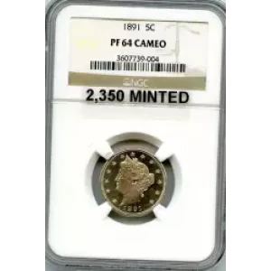 Nickel Five Cent Pieces-Liberty Head 1883-1913 (3)