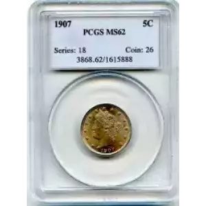 Nickel Five Cent Pieces-Liberty Head 1883-1913 (3)