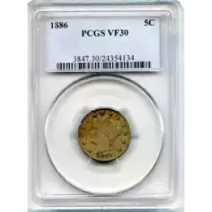 Nickel Five Cent Pieces-Liberty Head 1883-1913 (3)