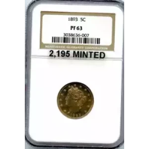 Nickel Five Cent Pieces-Liberty Head 1883-1913 (3)