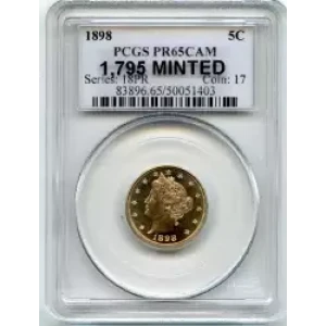 Nickel Five Cent Pieces-Liberty Head 1883-1913 (3)