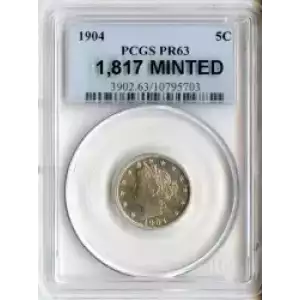 Nickel Five Cent Pieces-Liberty Head 1883-1913 (3)