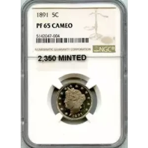 Nickel Five Cent Pieces-Liberty Head 1883-1913 (3)