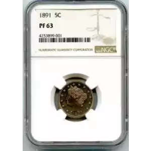 Nickel Five Cent Pieces-Liberty Head 1883-1913 (3)