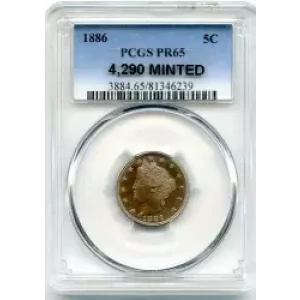 Nickel Five Cent Pieces-Liberty Head 1883-1913 (3)