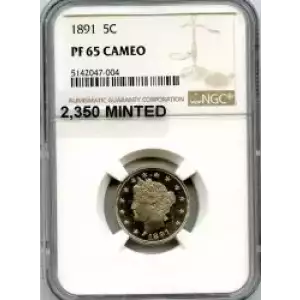 Nickel Five Cent Pieces-Liberty Head 1883-1913 (3)