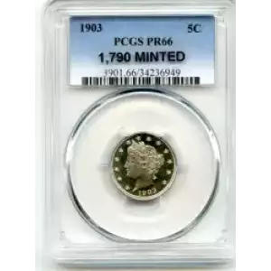 Nickel Five Cent Pieces-Liberty Head 1883-1913 (3)