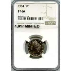 Nickel Five Cent Pieces-Liberty Head 1883-1913 (3)